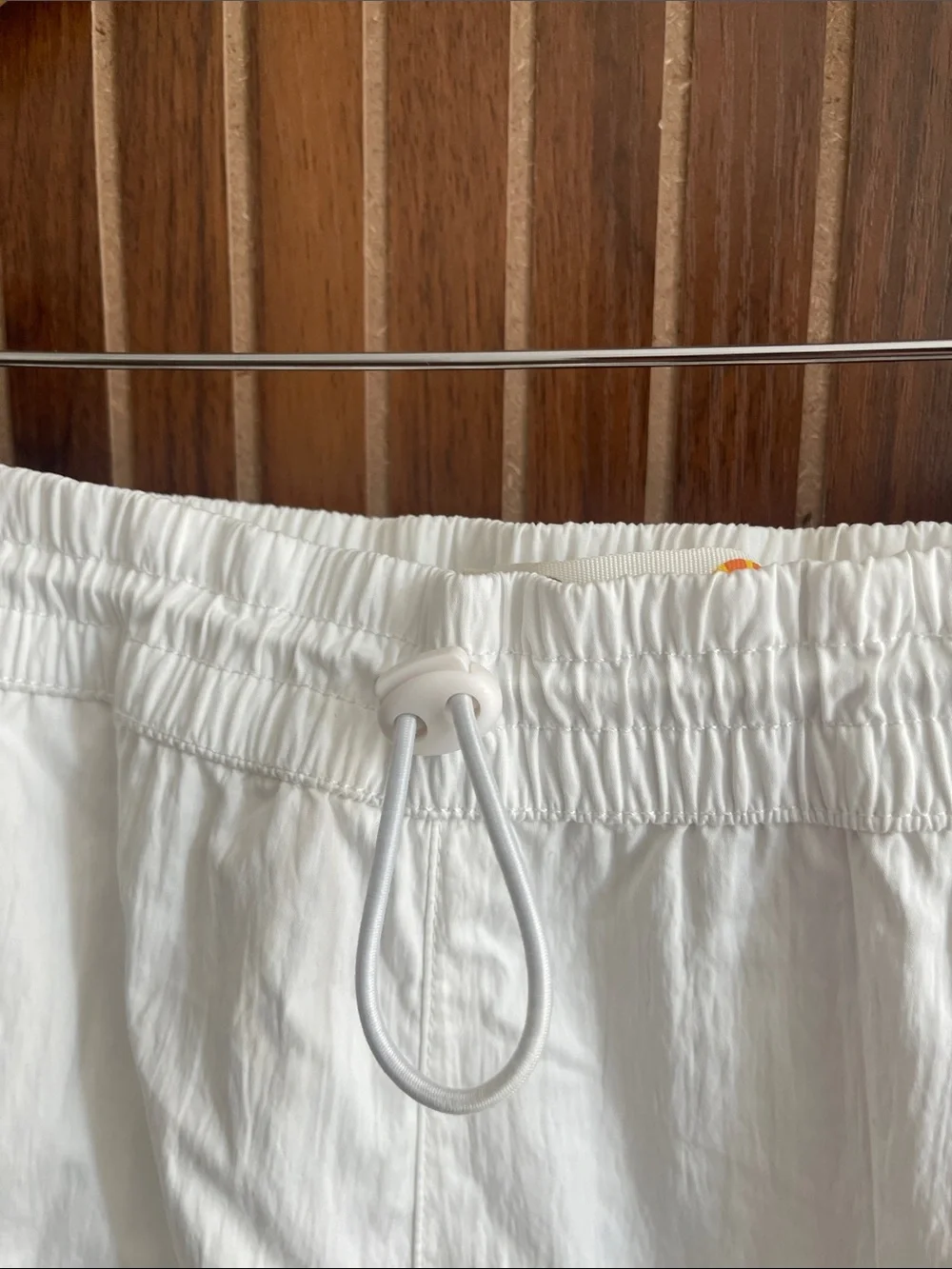 White Cargo Jogger Athleisure Pants